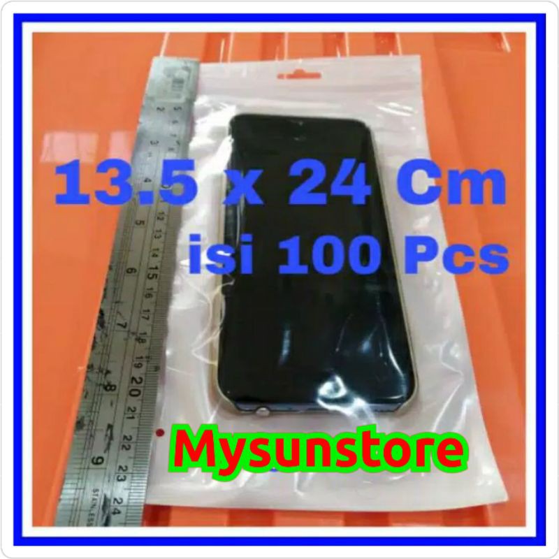 Plastik Klip 13,5×24 cm Aksesoris  Ziplock Zipper  Zip Lock 13.5x24 cm Mysunstore