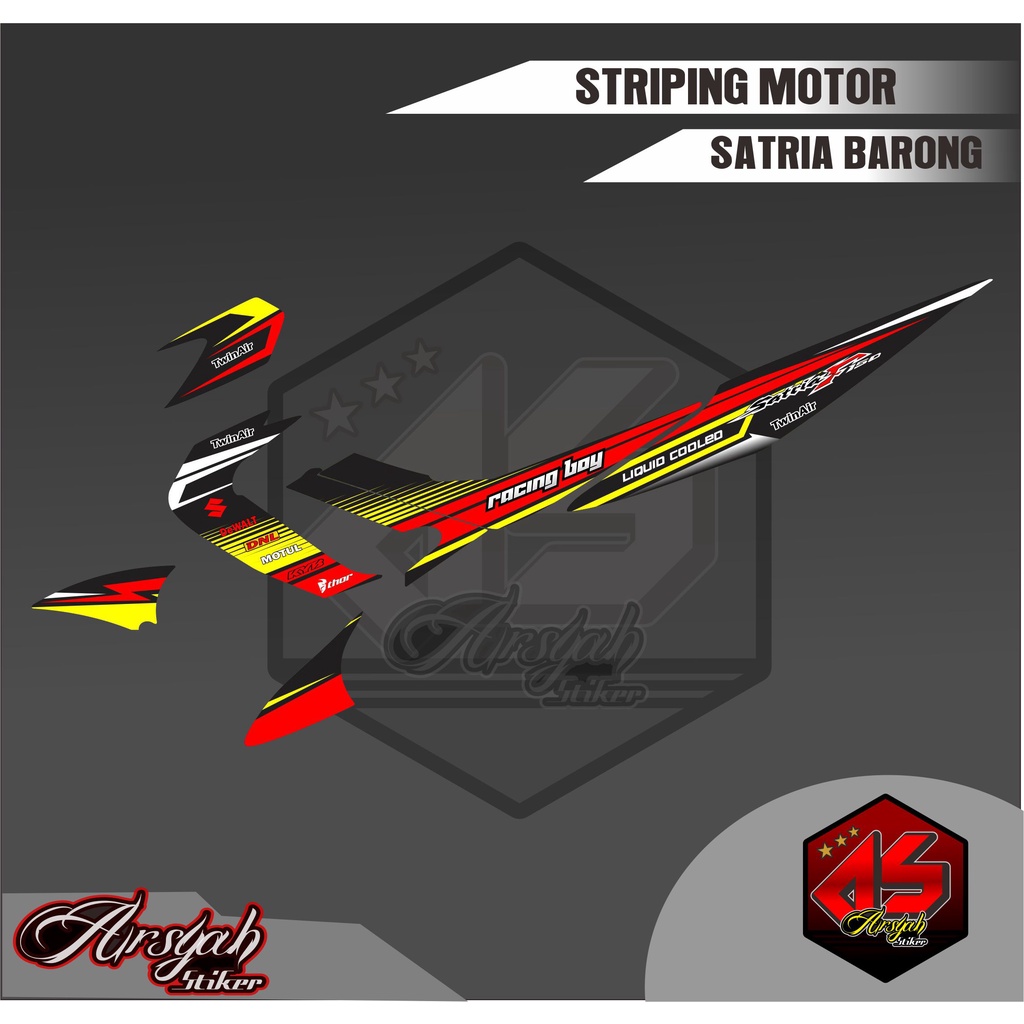 Striping satria fu Barong / Striping satria Barong /Striping Satria Fu lama / Striping Satria Fu Sti