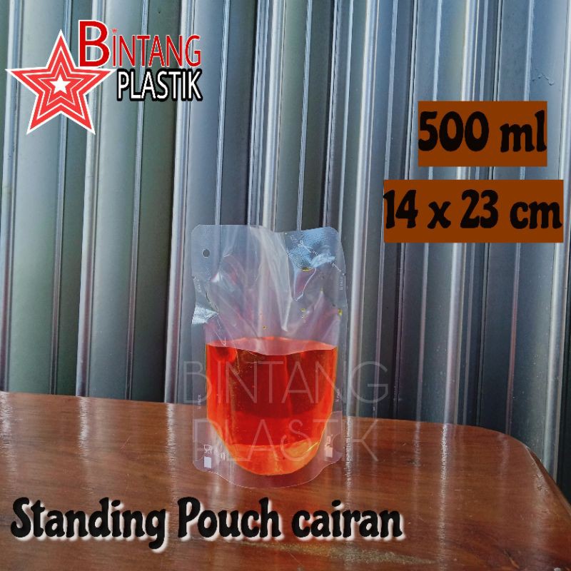 Kemasan Standing Pouch Khusus Produk Cairan 500 Ml