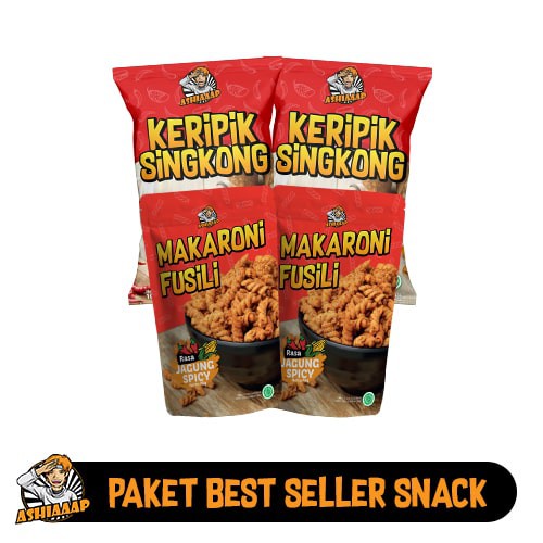 

[PAKET RESELLER] PAKET RESELLER SNACK 24 PCS Keripik Singkong Pedas - Makaroni Jagung Spicy
