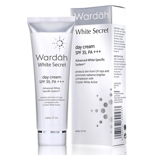 [EXP NOVEMBER 2023] Wardah White Secret Day Cream Tube 17ml