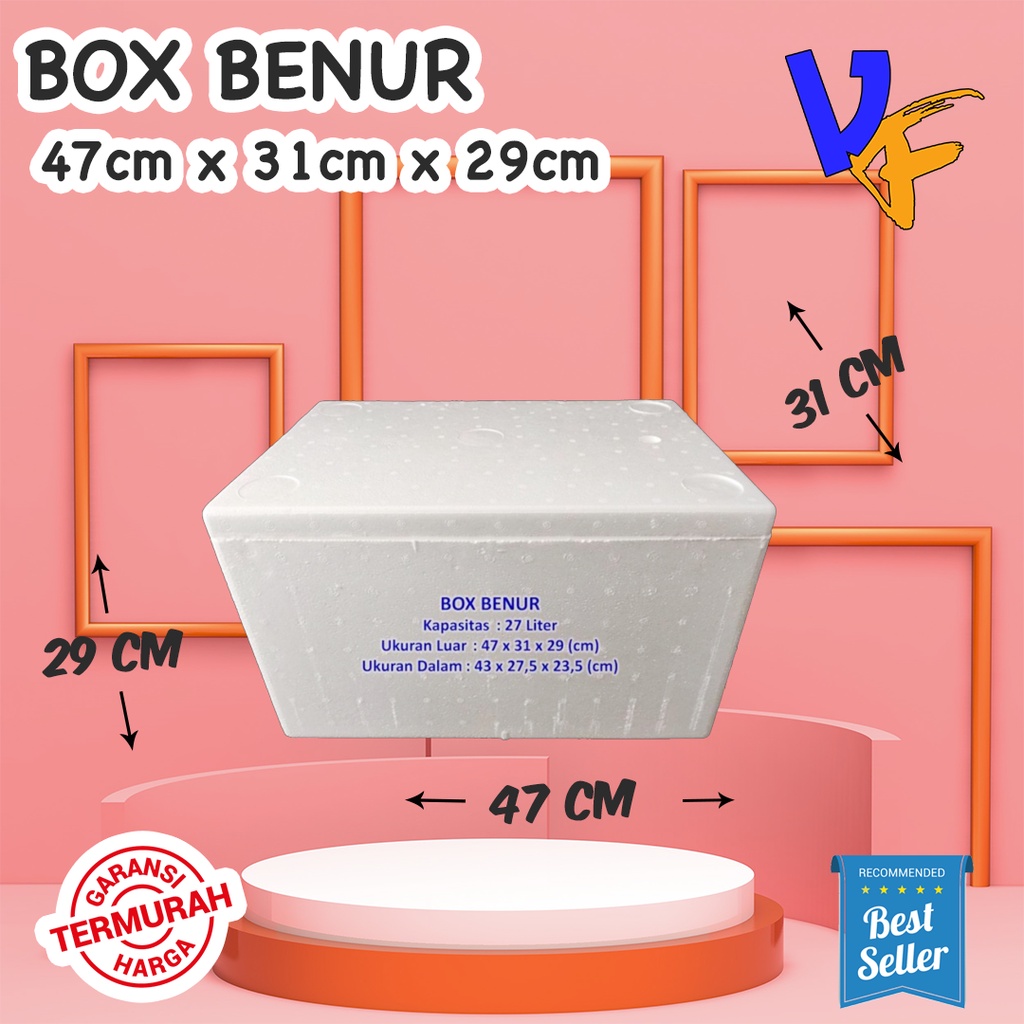 

Box Styrofoam Benur 47 x 31 x 29cm Box Sterofoam Box Stereofoam Besar