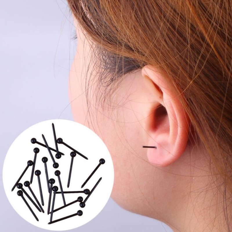 SIY  1000 Pcs Hypoallergenic Plastic Earrings Sticks Studs Pins Bars Ear Piercing Retainer Jewelry Making Findings DIY Supplies