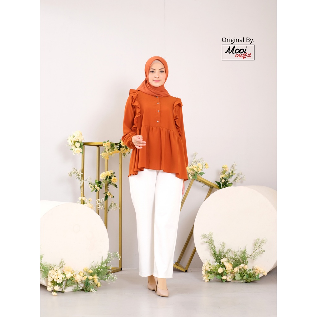 Blouse Shaura / Blus Wanita Jumbo / Blouse Wanita Jumbo Ld 120 / Baju Atasan Wanita Kekinian