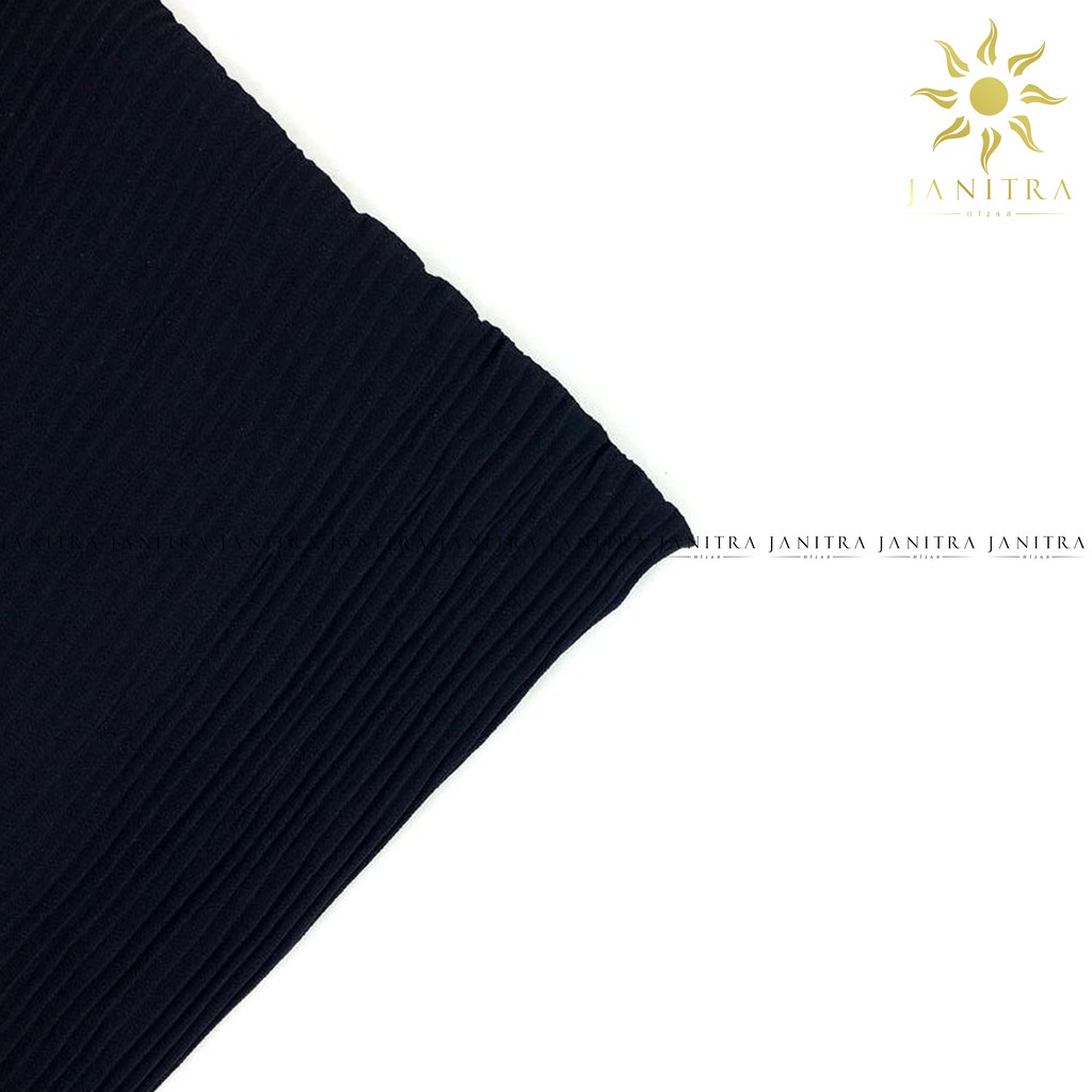JILBAB BERGO PLISKET CERUTY FULL LIDI HIJAB SYIRIA / BERGO MARYAM PLISKET / BERGO TALI-HITAM