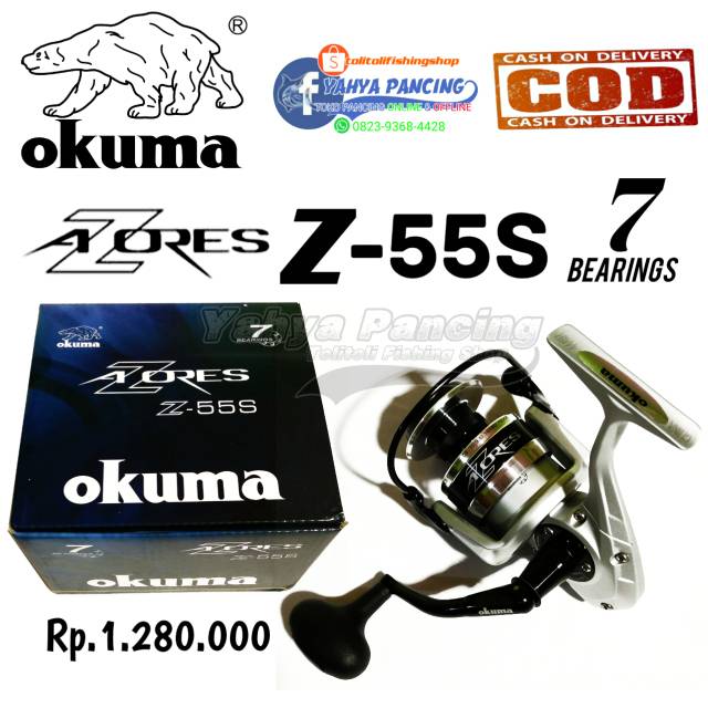 ( COD ) Reel Okuma AZORES Z-55 ( 8000 ) Power Handle