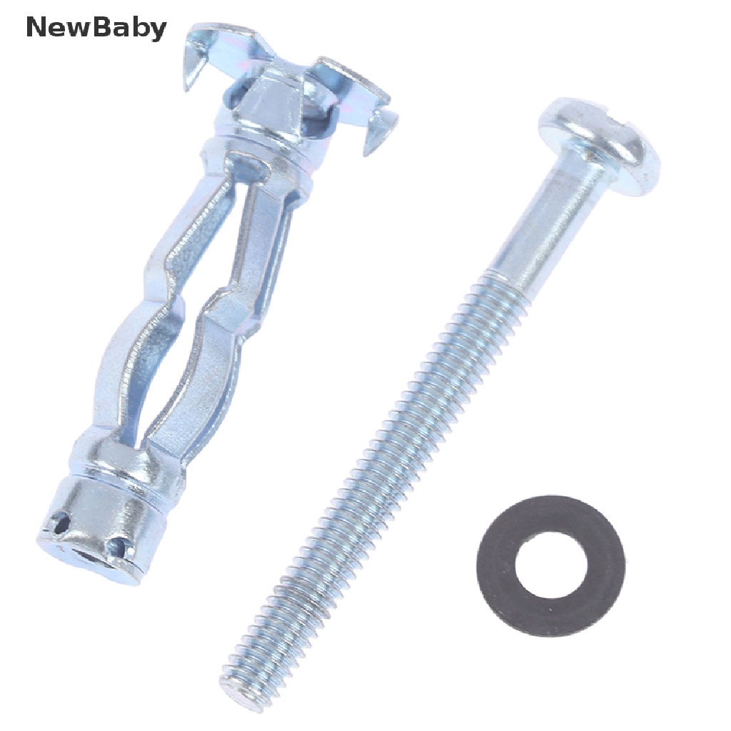 Newbaby 10Pcs M4 Plug Dinding Metal Hollow Untuk Plasterboard Drywall