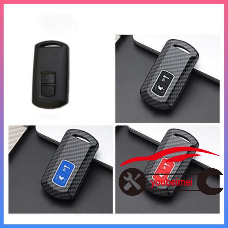 Case Remote Kunci Mobil Honda Airblade 150 Klik 150 Bahan Karbon Fiber Dengan Gantungan Kunci