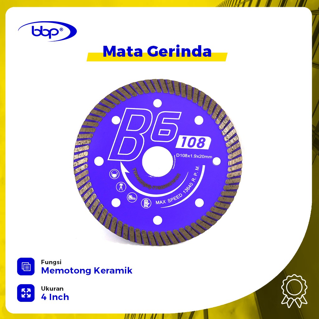 Mata Gerinda 4 Inch B6 / Batu Gerinda Potong