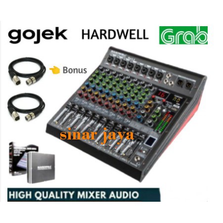 Mixer Audio 8 Channel Hardwell MARK 8 Original Mixer Free Hardcase