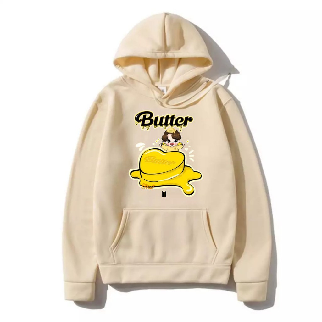 Hoodie KPop BTS Butter Murah Tebal Sweater Butter M XXL Wanita Dewasa Oversize