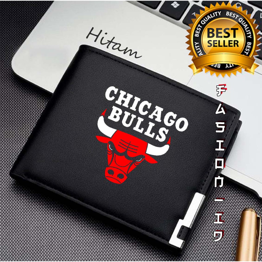 Dompet Kulit CHICAGO BULLS NBA MICHAEL JORDAN Pria  Simple elegan Terlaris Distro DIAMOND STORE