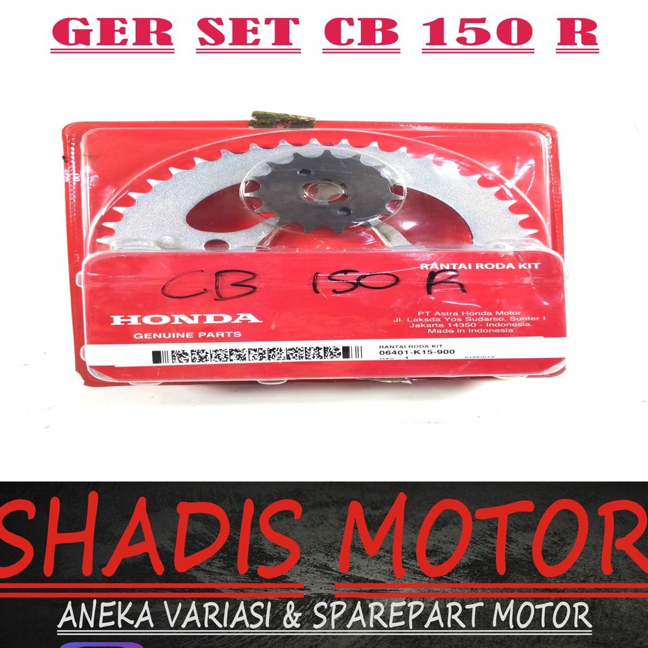 Gear Set Motor CB 150 R Honda K15 Ger Set Motor