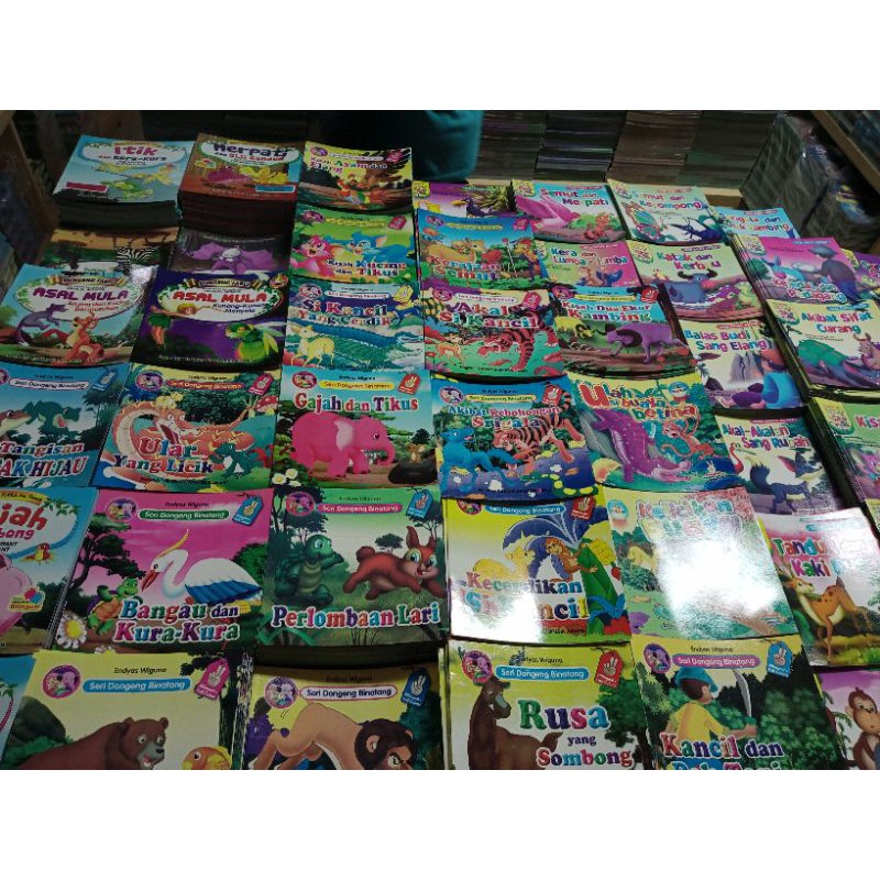 BUKU DONGENG SERI FABEL DAN SERI DONGENG BINATANG 19×19CM