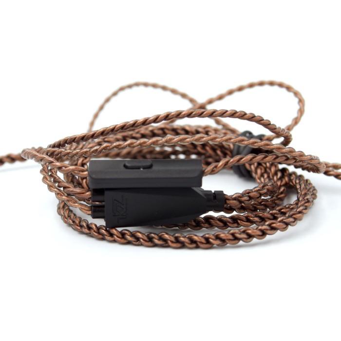 Terbaik Knowledge Zenith Kz Dark Copper Cable With Mic Laris