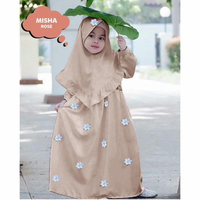 Promo Fashion Muslim Busana Anak Dress Elegan Motif Cewek Kids Baju Paud Tk Sd Smp Basic Hijab Tangg