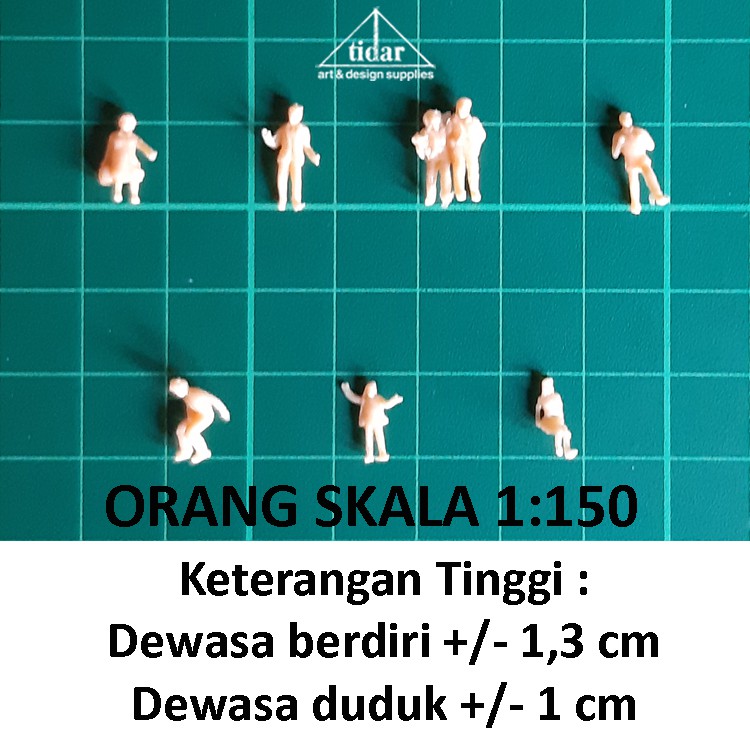 Miniatur Manusia / Figure / Maket Orang Natural Skala 1:150