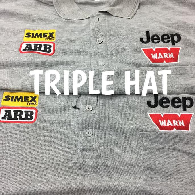 MELAYANI JASA BORDIR BAJU POLO/Kaos Polo Bordir Murah/Polo Shirt Polos