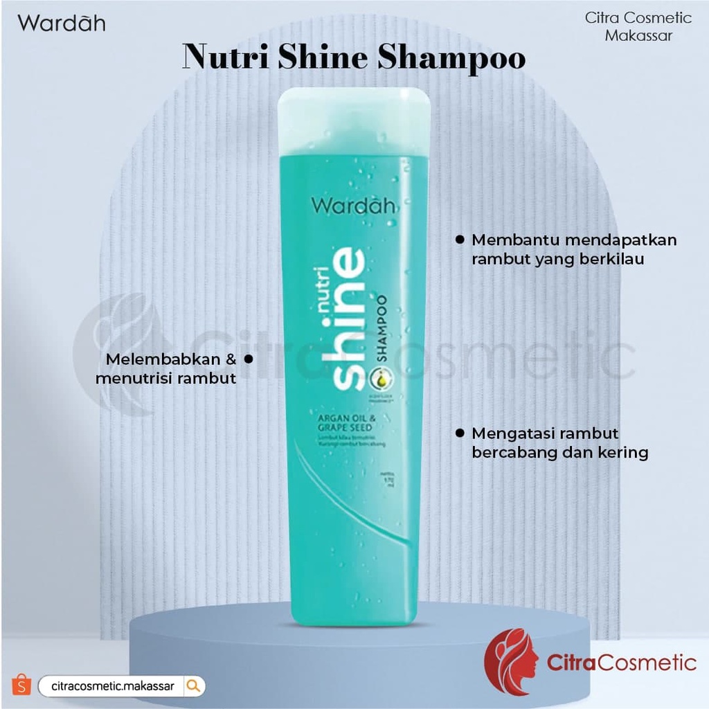 Wardah Shampoo &amp; Conditioner Series 170Ml Daily Fresh | Hairfall | Anti Dandruff | Nutri Shine