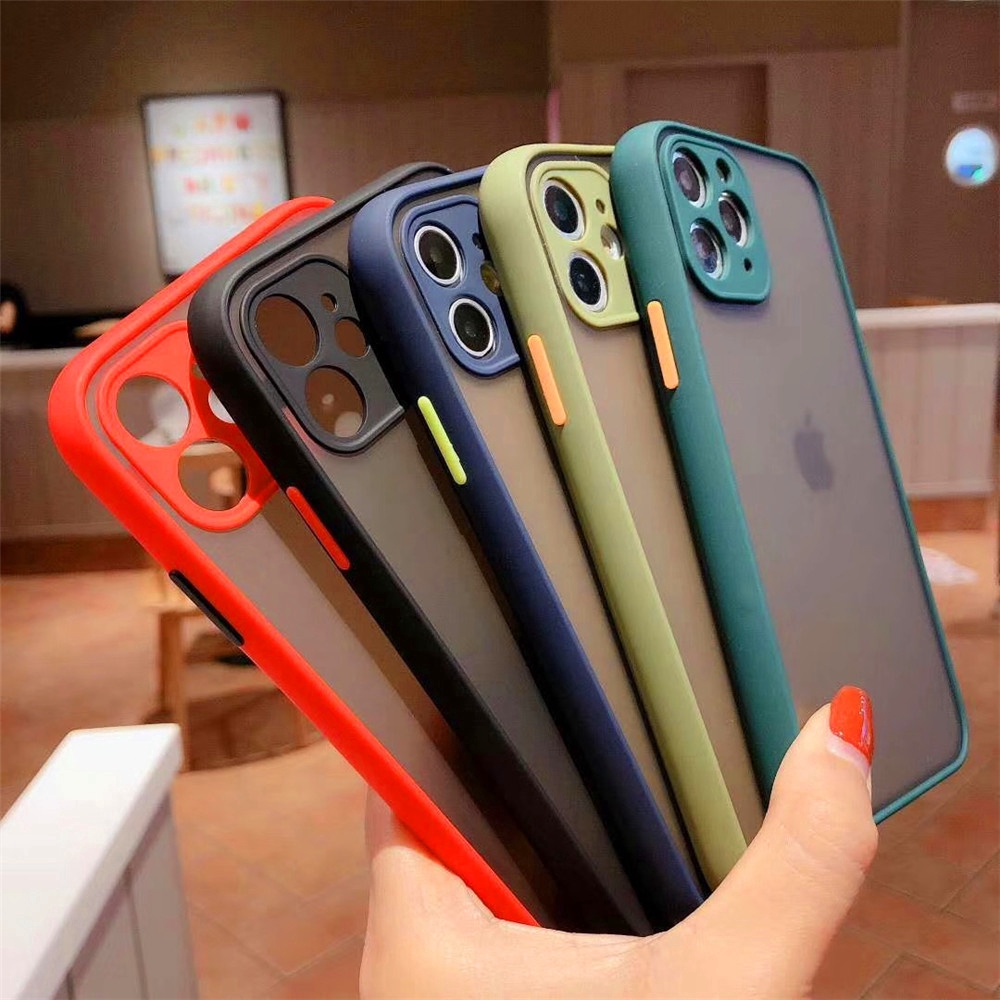 Soft Case Pelindung Lensa Penuh Matte Untuk Iphone Se 2020 X Xs Max Xr 6 6s 7 8 Plus 11 Pro Max