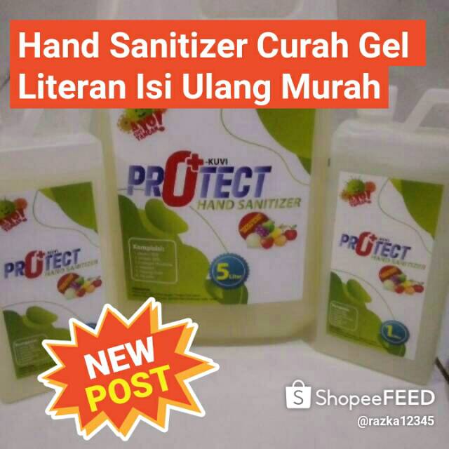 Isi ulang hand sanitizer gel 1liter