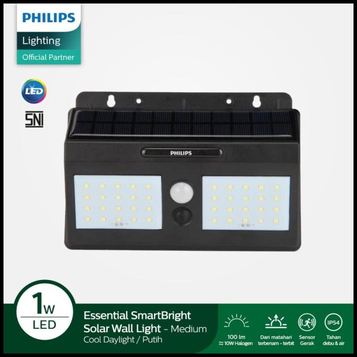 Philips Essential Smartbright Solar Wall Light Medium
