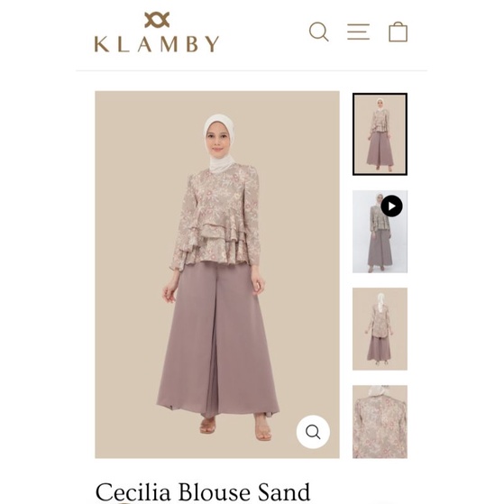 CECILIA BLOUSE WEARING KLAMBY
