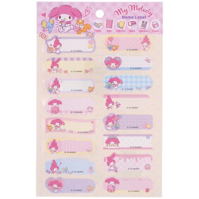 

(BISA COD) Sticker Label Nama Sanrio Original PRODUK TERBATAS Kode 495