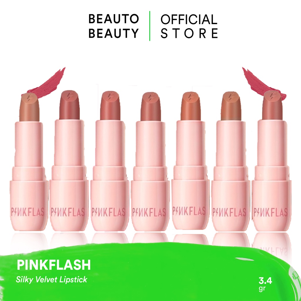 PINKFLASH Silky Velvet Lipstick / China Lasting Matte Lipcream Glossy Lipgloss Lip Cream Cheek Duo T