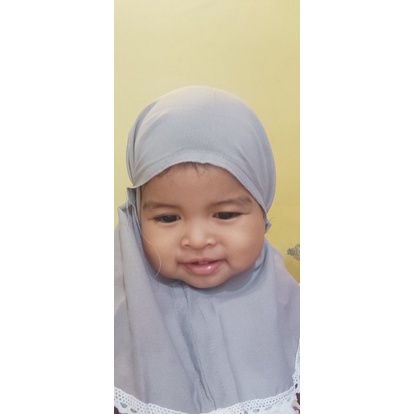 Hijab/jilbab renda anak tepi kids 0-1 th/kids anak/jilbab instan anak