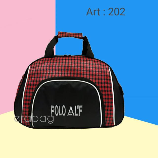 Tas travel bag jinjing polo AL'F tas pakaian murah