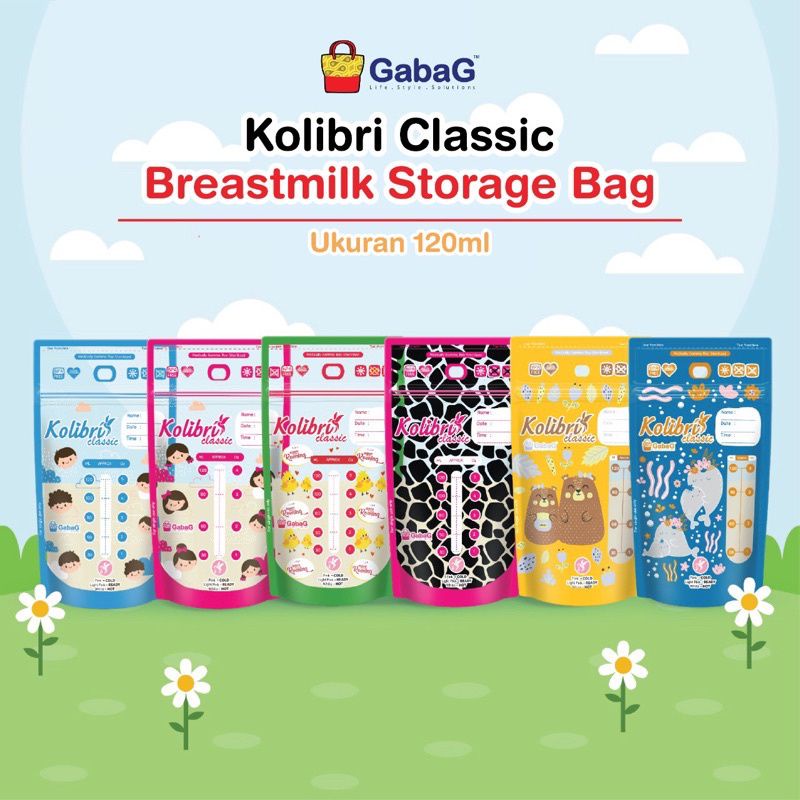 Gabag Kantong Asi Kolibri Classic 120 ml isi 30 pcs