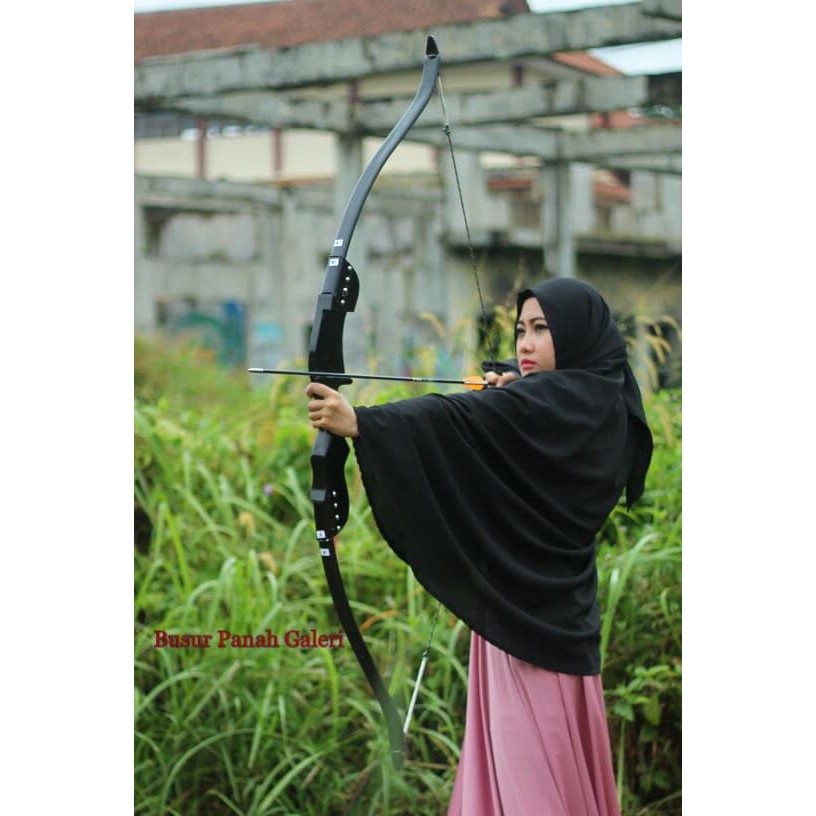 Murah Zh Busur Panah Recurve Blackbow Take Down Pvc R50 Keren Shopee Indonesia