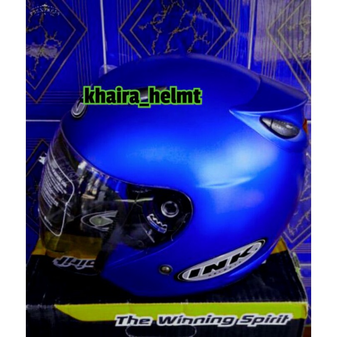 Helm ink super grade ori (semi not down)-biru dop