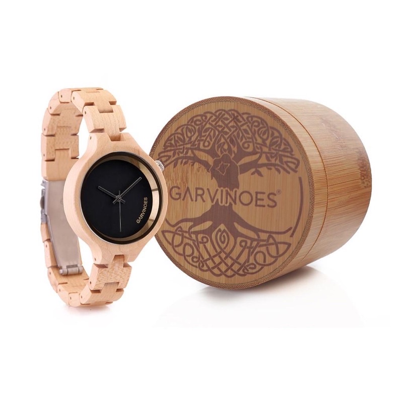 GARVINOES Ivori Simply Jam Tangan Kayu Wanita 38 mm | Preloved Jam Tangan Garvinoes Surabaya