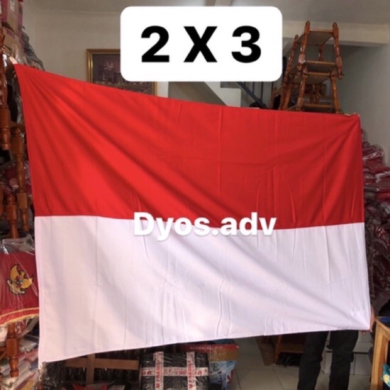 Bendera merah putih premium (bahan drill) 2x3 meter