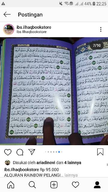 Al quran reinbow pelangi