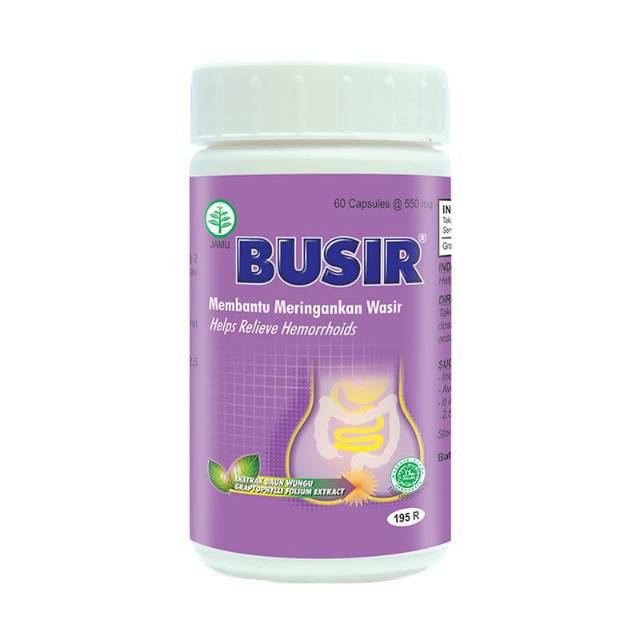 

Busir 60 capsul - membantu meringankan wasir