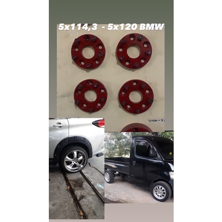 Adaptor velg roda mobil 5x114,3 ke 5x120