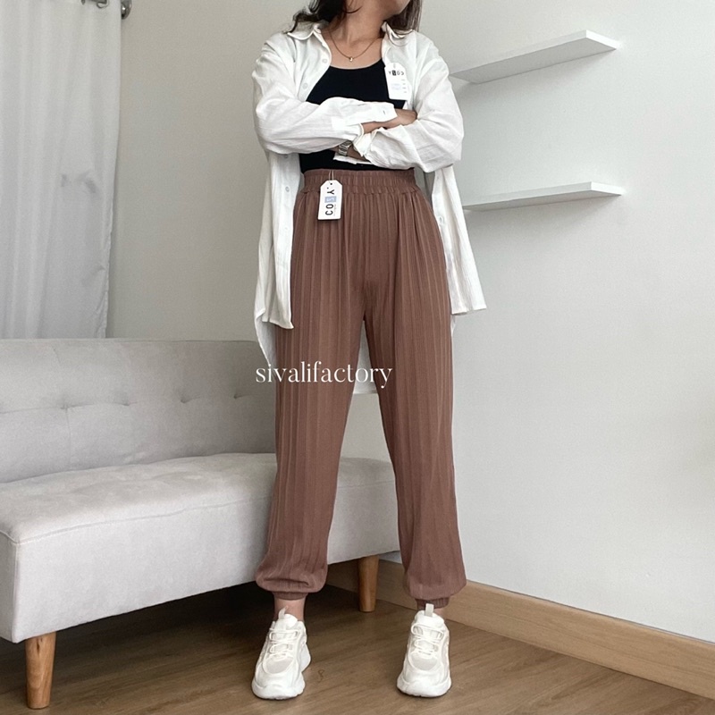 SIVALI Maison Jogger Pants || Celana Jogger Wanita Sweatpants Unisex Jogger