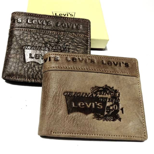 Dompet lipat kulit asli lvs 306 impor murah