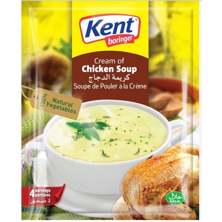 KENT Cream Of Chicken Soup Seasoning 71gr | Sup Ayam Instant