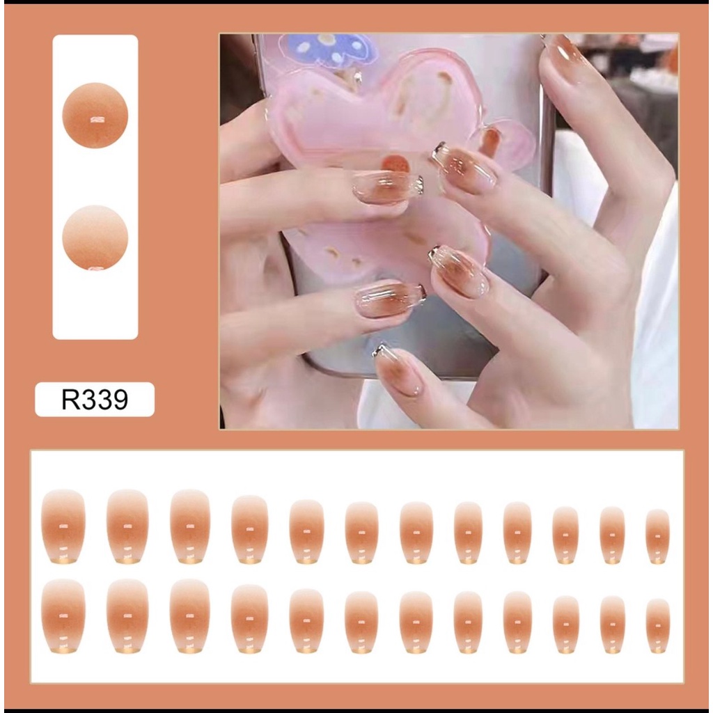 RC✔️ 24pcs kuku palsu fake nails kuku palsu modern