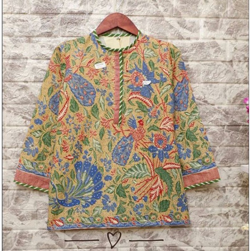 Dress Batik Modern Kombinasi Classic