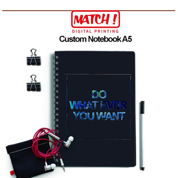 

[RESTOCK] notebook custom hard cover ring A5 - isi 50