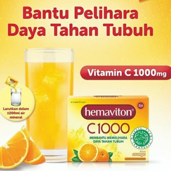 Hemaviton C-1000 Kemasan dus isi 5sachet