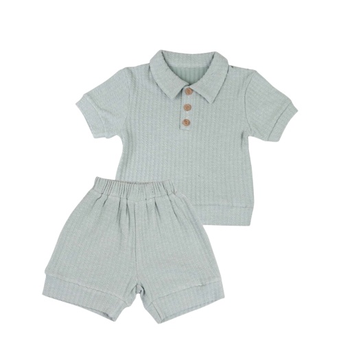 ZASKIYA - Setelan Anak Unisex Clara Knit RIB Set / Set Anak Unisex Clara 0-3 Thn