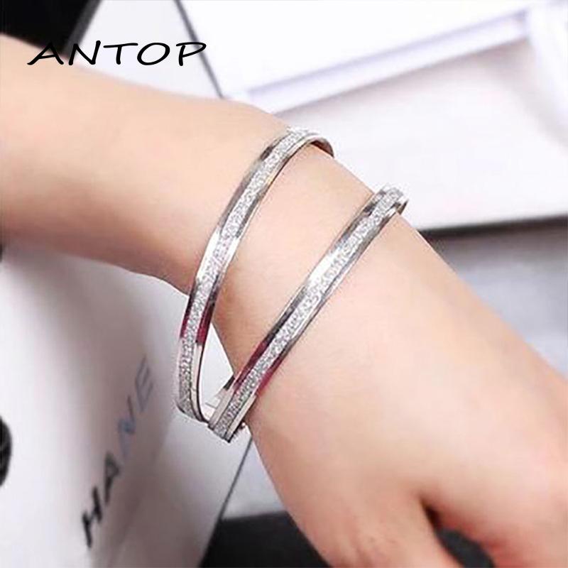 Gelang Tangan Model Bulat Ganda Simple Untuk Wanita