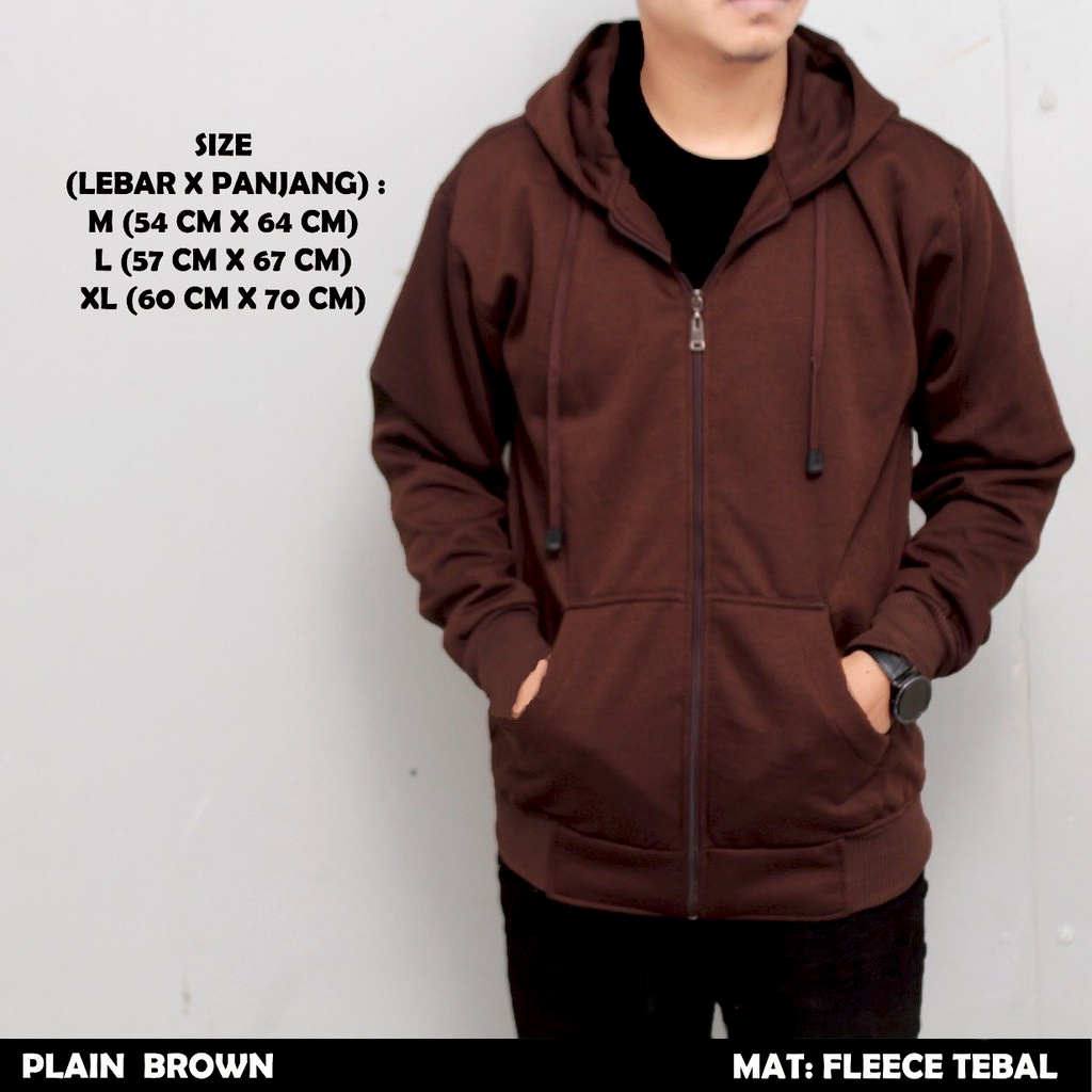 JAKET HOODIE POLOS ZIPPER KUNING XZR-008AA POLOS JAKET POLOS M L XL XXL PRIA WANITA JHONS12