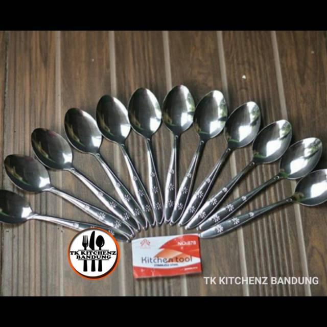 Sendok Stainless Tebal 878 Isi 12 Pcs / Satu Lusin